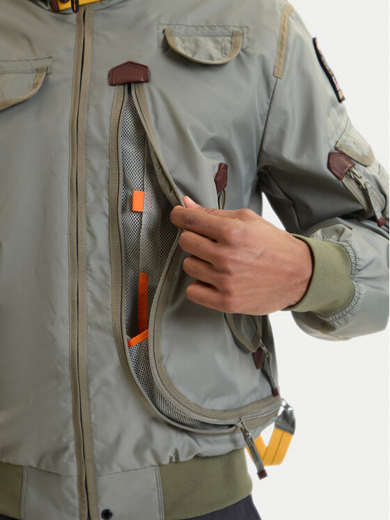 Parajumpers Parajumpers Kurtka przejściowa Gobi 26SMPMJKMA01 Zielony Regular Fit