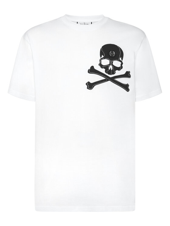 PHILIPP PLEIN PHILIPP PLEIN T-Shirt 11647 Biały Regular Fit