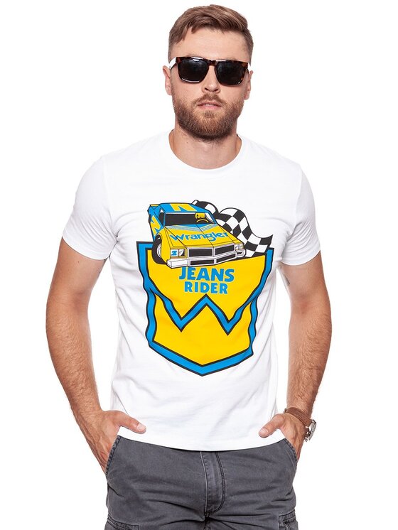 Wrangler Wrangler T-shirt B&Y CREW TEE Multicolore Regular Fit