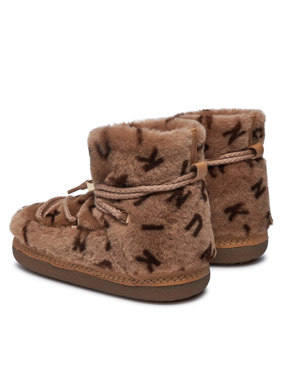 Inuikii Inuikii Śniegowce Classic Print 75101-056 Brązowy
