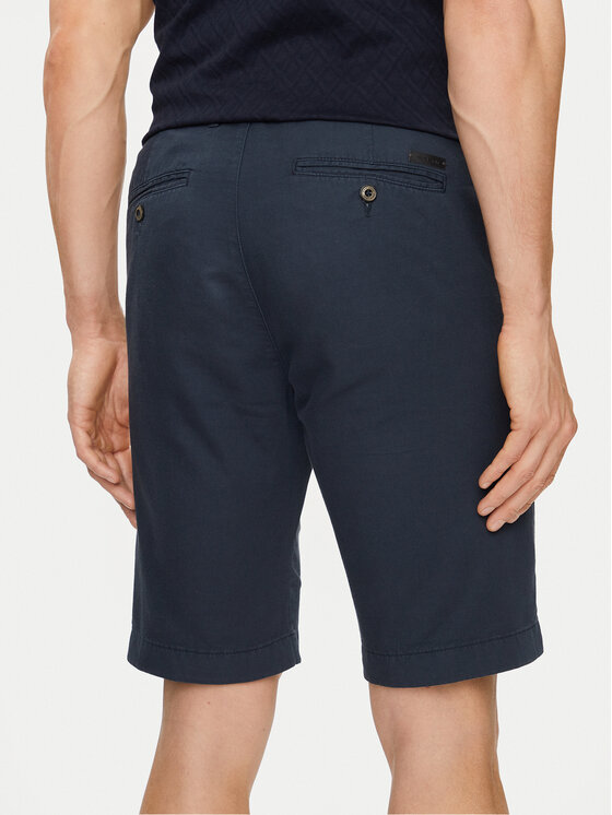 Pierre Cardin Pierre Cardin Bavlnené šortky C3 34770.5002 Tmavomodrá Regular Fit