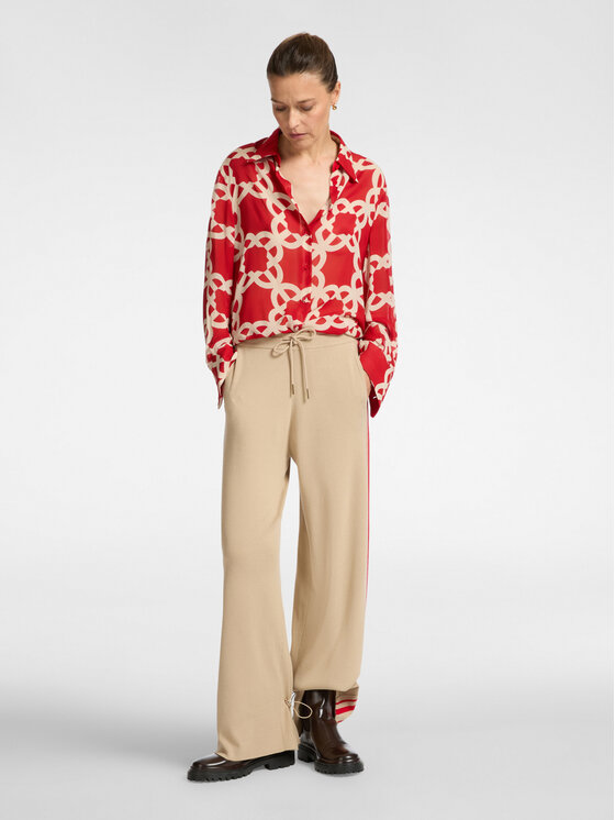 Elena Mirò Elena Mirò Camicia 5155P200217N003 Rosso Regular Fit