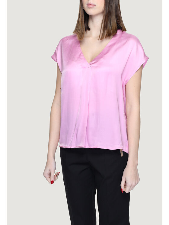 Rinascimento Rinascimento Blusa CFC0117287003 Rosa Short Fit