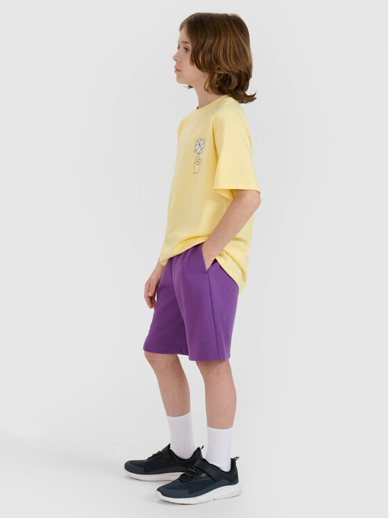 4F 4F Szorty sportowe TSHOM685 Fioletowy Oversize