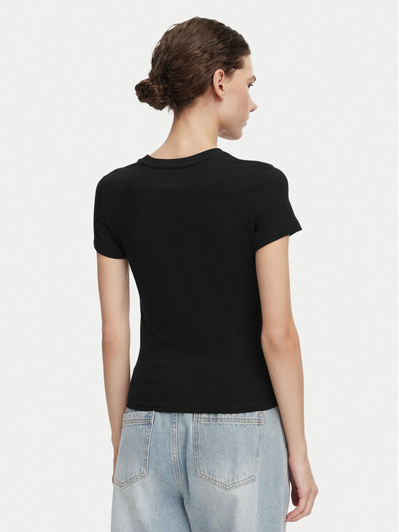 Tommy Jeans Tommy Jeans T-Shirt Ess Logo DW0DW23479 Μαύρο Slim Fit