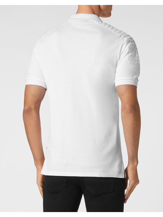 PHILIPP PLEIN PHILIPP PLEIN Polo 15089 Biały Slim Fit