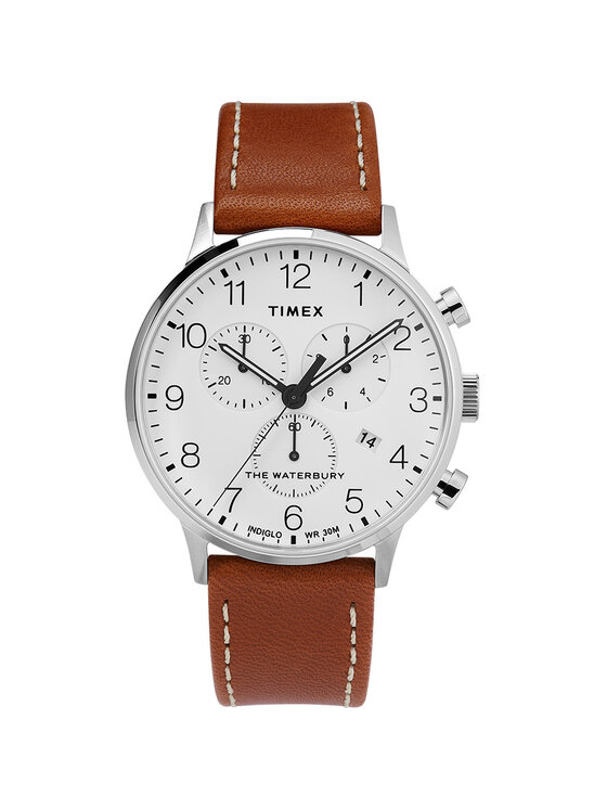 Timex Timex Ρολόι TW2T28000 Καφέ