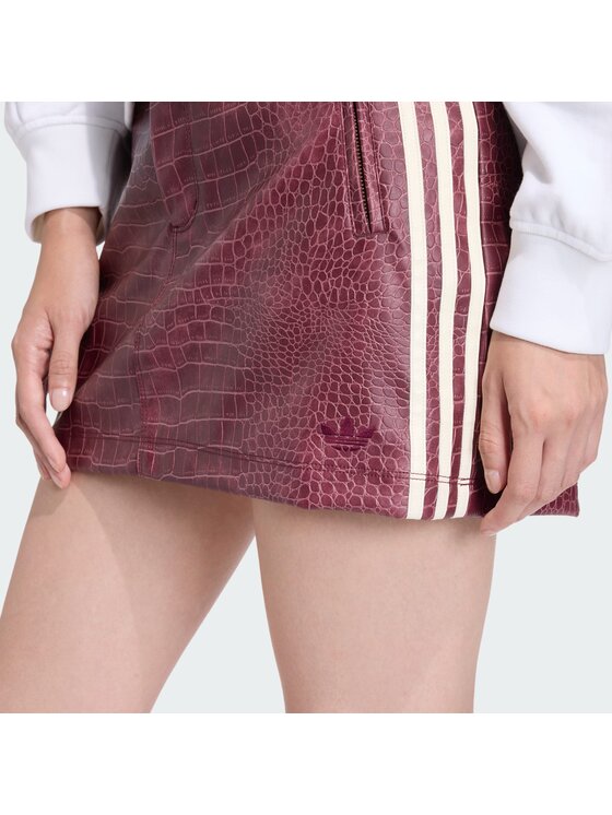 adidas adidas Спідниця зі штучної шкіри Pleather KD8785 Бордовий Regular Fit