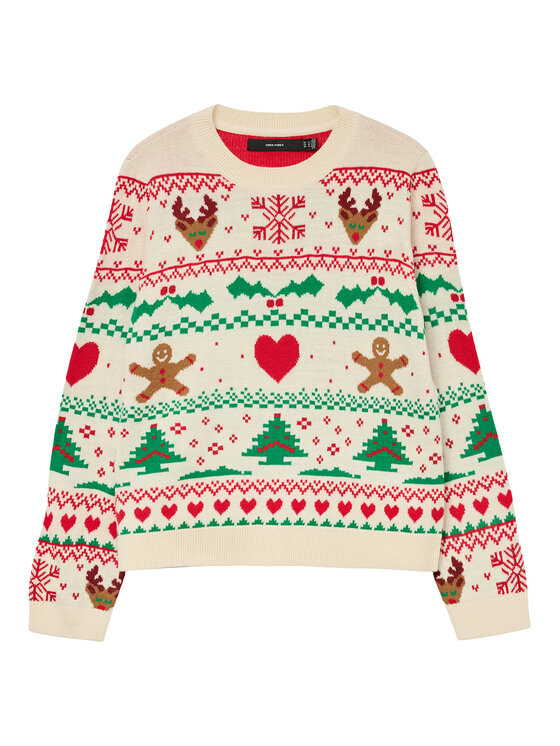Vero Moda Vero Moda Svetr New Christmas 10334011 Barevná Regular Fit