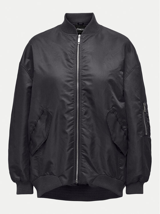 ONLY ONLY Μπόμπερ μπουφάν Mille 15322732 Γκρι Oversize