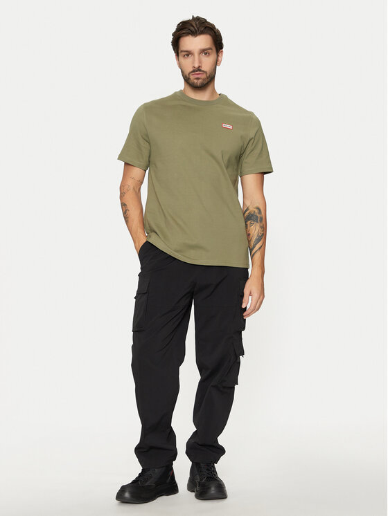 Hunter Hunter T-särk Alvin HARM0039242 Khakivärviline Regular Fit