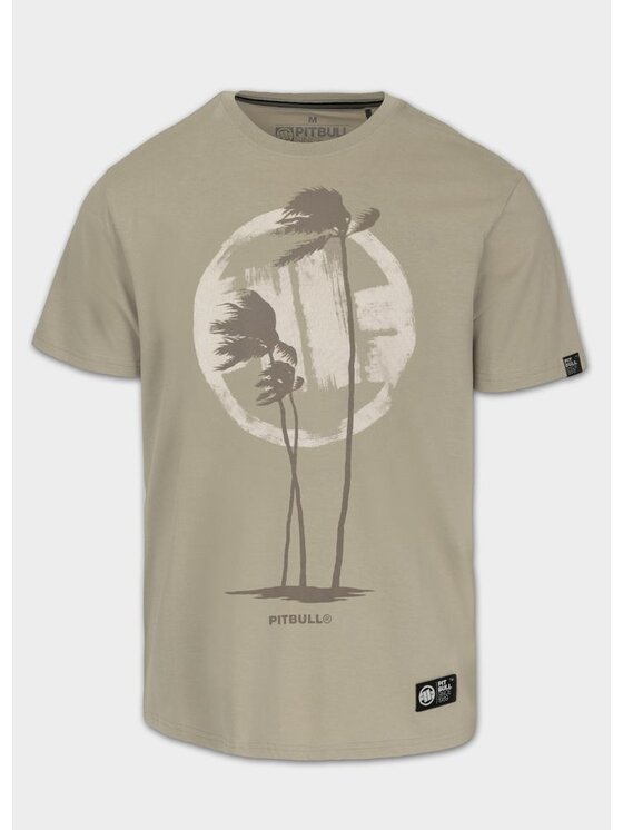 PITBULL PITBULL T-Shirt PALMS Szary Regular Fit