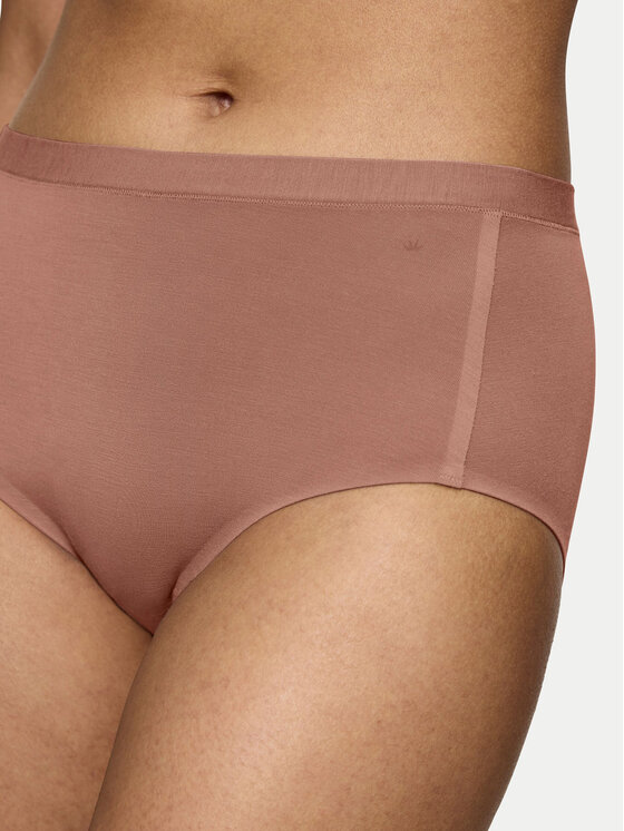 Triumph Triumph Klasikinės kelnaitės aukštu juosmeniu Smart Natural 10211539 Ruda