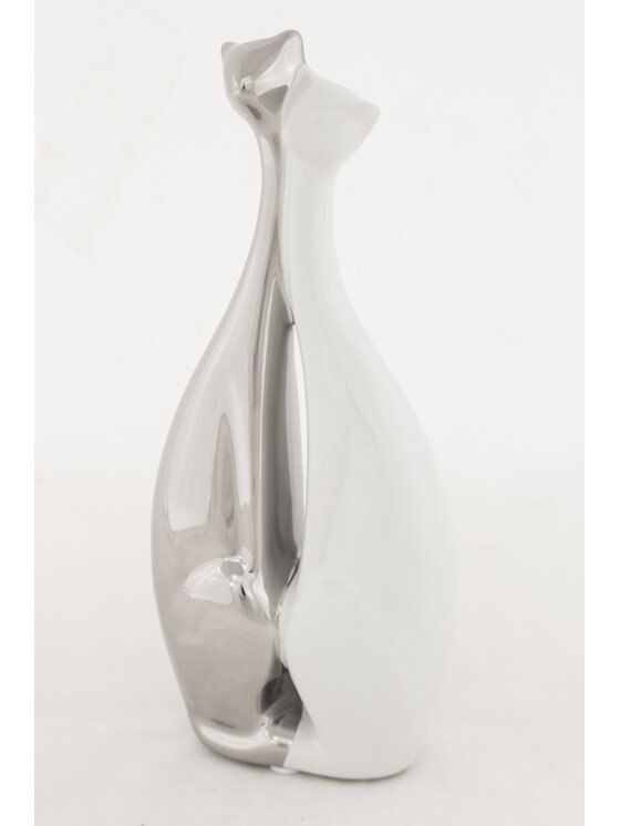 MIAhome MIAhome Figurka para kotów 20x9x5 cm KISSAT Srebrny