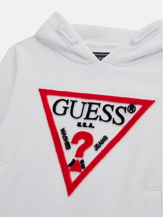 Guess Kids Guess Kids Bluza 166653 Biały Classic Fit