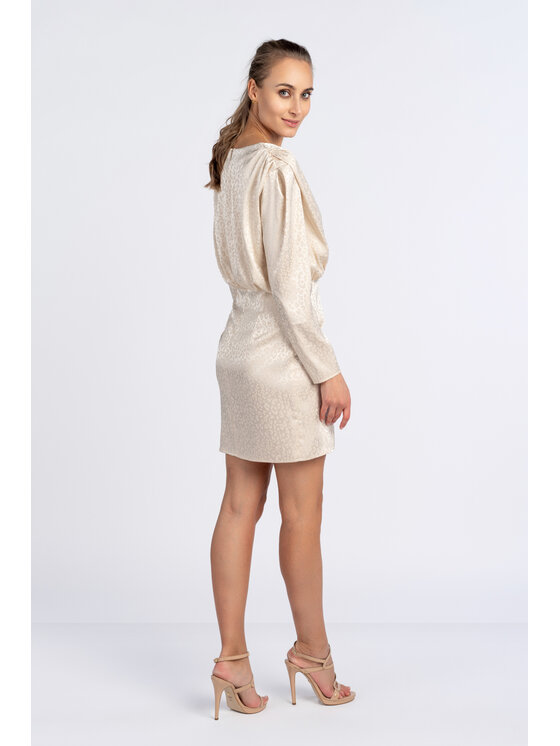 Salme Salme Elegantní šaty Drea Écru Regular Fit