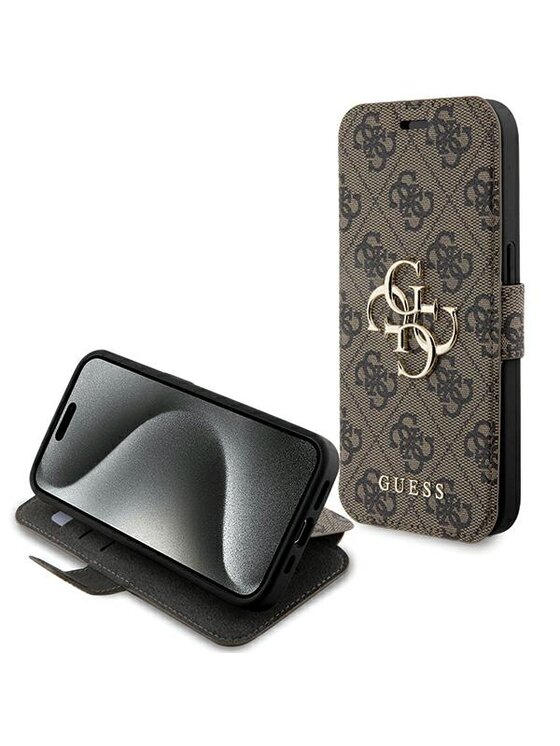 Etui na telefon Guess, Brązowe, Apple iPhone 15 Pro Max