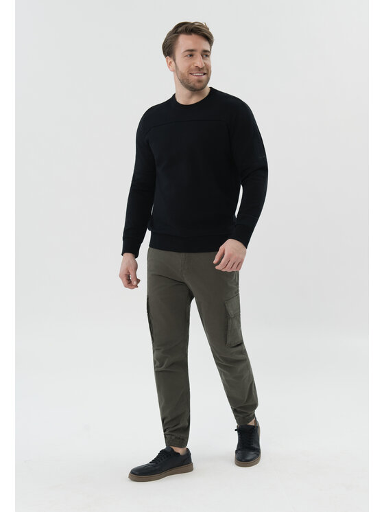 Volcano Volcano Bluza B-BARK Czarny Regular Fit
