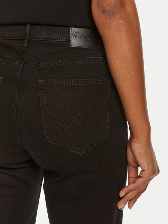 Wrangler Wrangler Traperice 112356392 Crna Straight Fit
