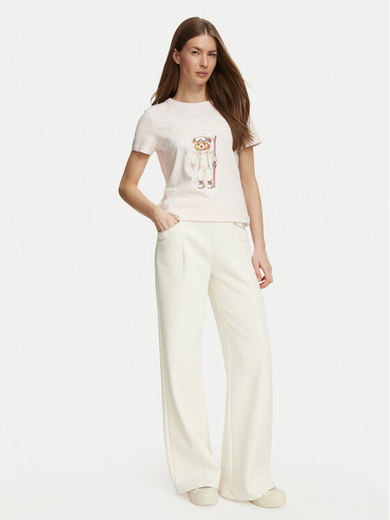 Guess Guess Футболка V6BI19 K6749 Світло-рожевий Regular Fit