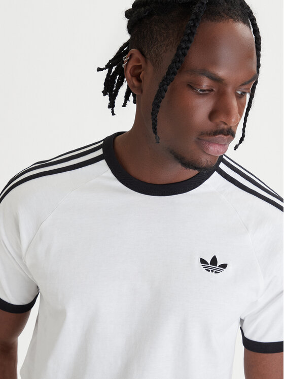 adidas adidas Marškinėliai 3-Stripes KE3537 Balta Regular Fit