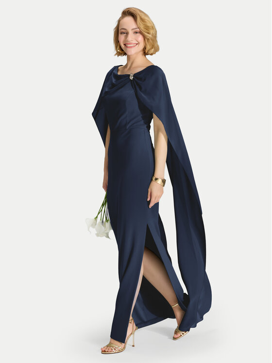 Swing Swing Večernja haljina 5AK11900 Tamnoplava Regular Fit