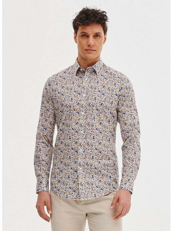 Pako Lorente Pako Lorente Koszula P25SF-1X-034 Biały Slim Fit