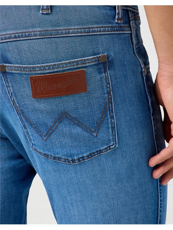 Wrangler Wrangler Jeansy Larston Niebieski Slim Fit