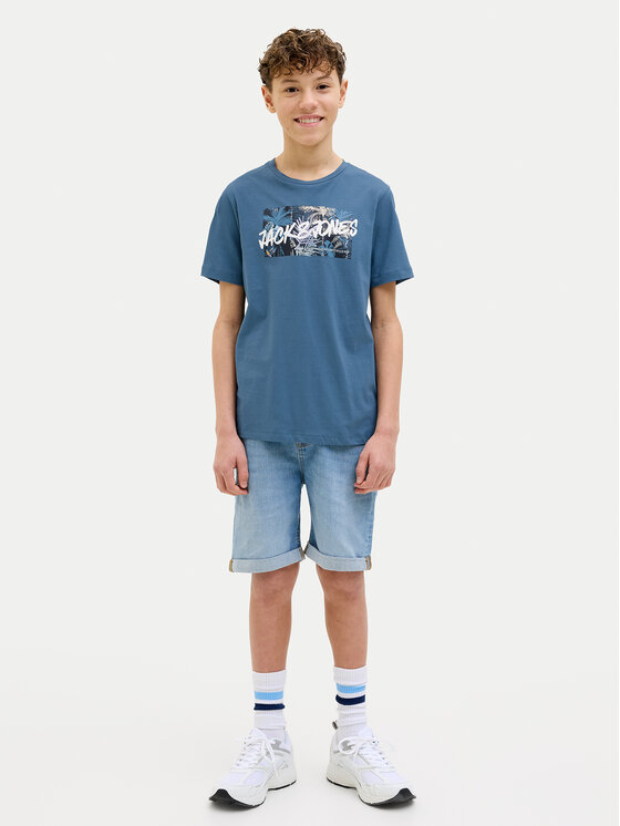 Jack&Jones Junior Jack&Jones Junior Tričko Hawaii 12269916 Modrá Standard Fit