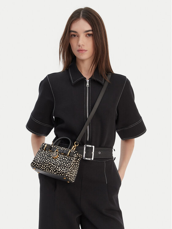 Tommy Hilfiger Tommy Hilfiger Kabelka American Icon Micro Tote Deer Le AW0AW18168 Černá