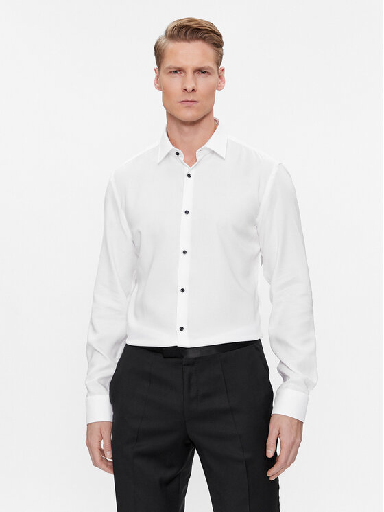 HUGO Hugo Camicia Kenno 50500998 Bianco Slim Fit