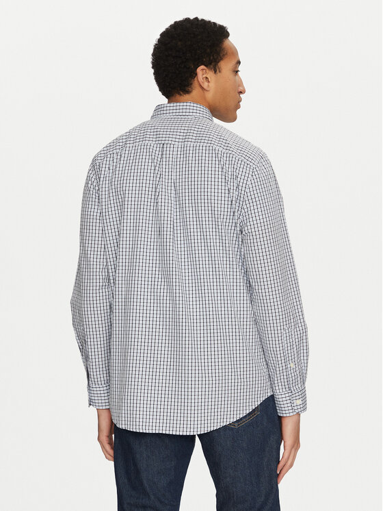 Tommy Hilfiger Tommy Hilfiger Košeľa Gingham MW0MW37548 Modrá Regular Fit