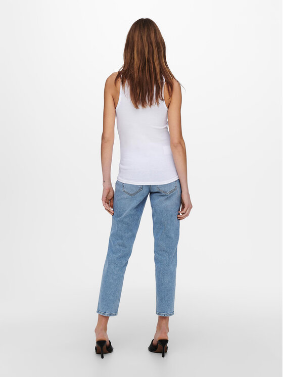 ONLY ONLY Τοπ Kenya 15234659 Λευκό Regular Fit