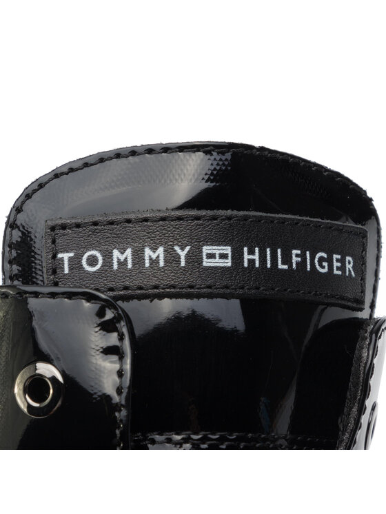 Tommy Hilfiger Tommy Hilfiger Polokozačky Lace-Up Bootie T4A5-30445-0765 D Černá