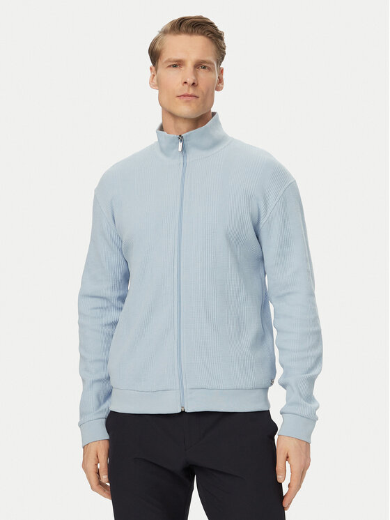 BOSS BOSS Світшот Structure 50559332 Світло-синій Regular Fit