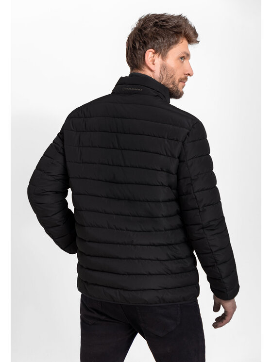 Volcano Volcano Kurtka puchowa J-BENZ Czarny Regular Fit