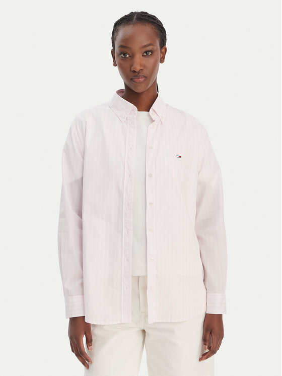 Tommy Jeans Tommy Jeans Košile DW0DW22211 Růžová Regular Fit