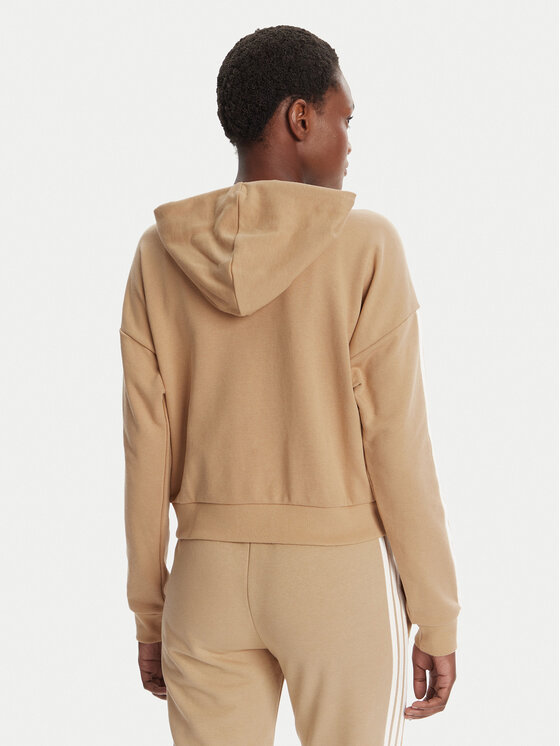 adidas adidas Bluza Essentials 3-Stripes JY3133 Beżowy Regular Fit