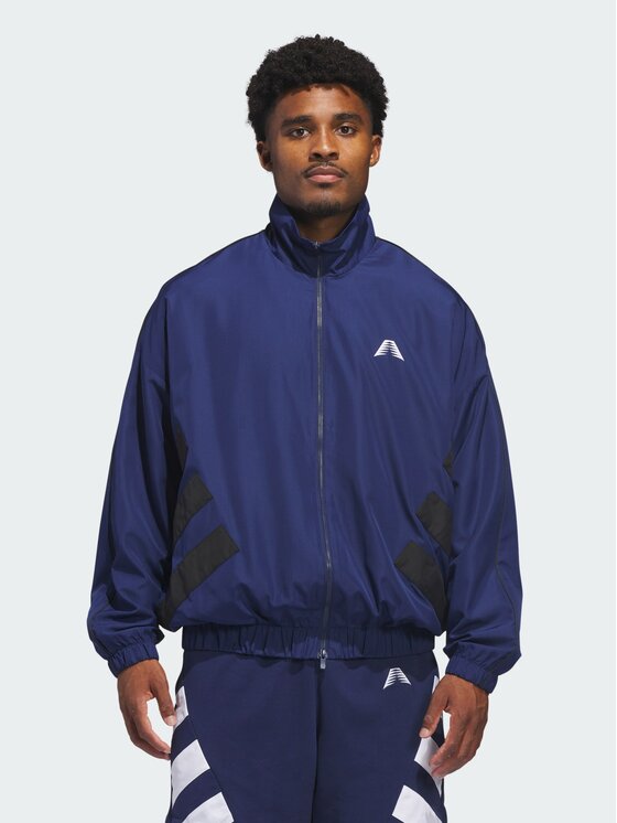 adidas adidas Wiatrówka 161025 Granatowy Loose Fit