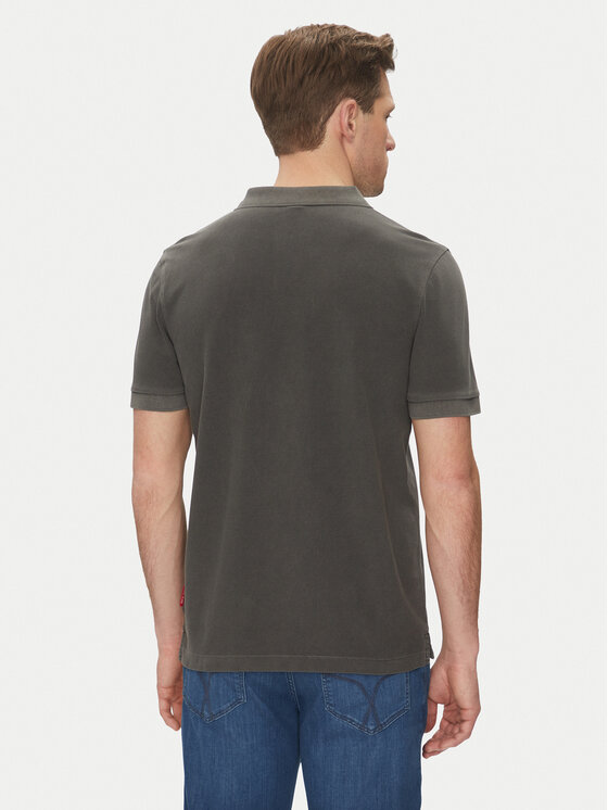 JOOP! Jeans JOOP! Jeans Тениска с яка и копчета 15 JJJ-02Ambrosian 30045619 Черен Modern Fit