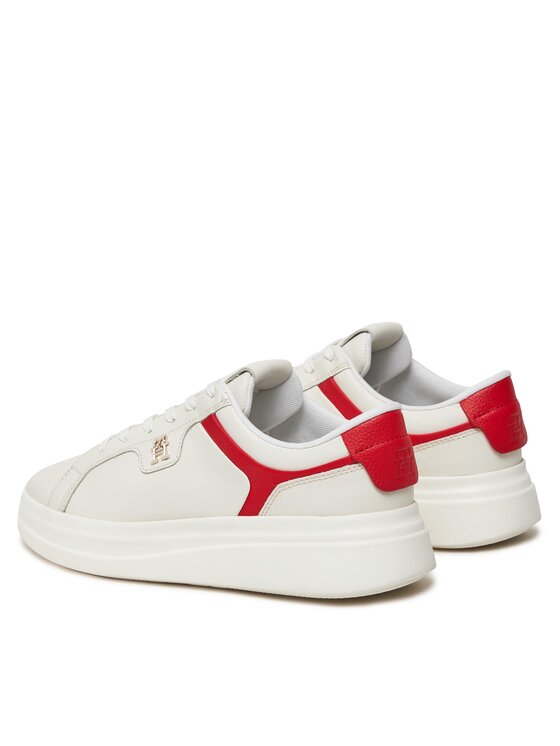 Tommy Hilfiger Tommy Hilfiger Laisvalaikio batai Pointy Court Sneaker FW0FW07460 Écru