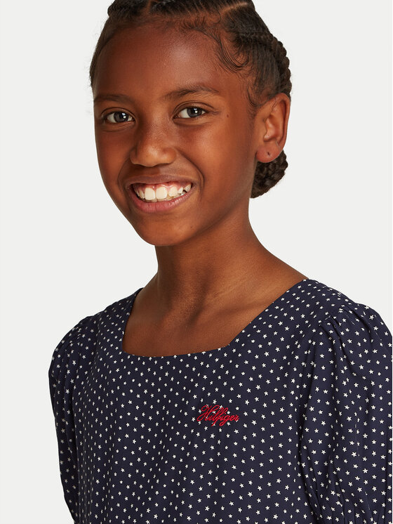 Tommy Hilfiger Tommy Hilfiger Kleid für den Alltag KG0KG08337 S Dunkelblau Regular Fit
