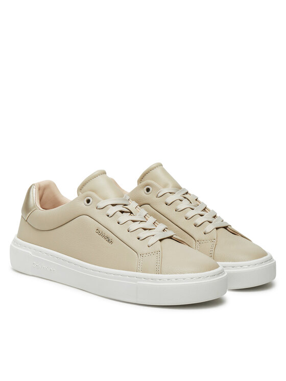 Calvin Klein Calvin Klein Снікерcи Cupsole Lace Up W/Ml HW0HW02288 Écru