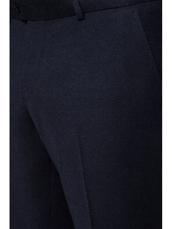 Lancerto Lancerto Spodnie materiałowe Ricardo SP099222000002 Granatowy Slim Fit