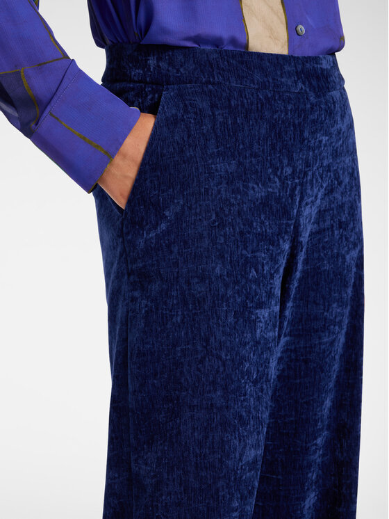 Elena Mirò Elena Mirò Spodnie materiałowe P073P000605N055 Niebieski Flare Fit