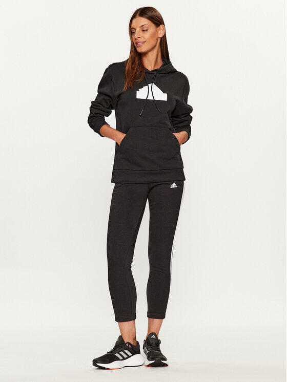 adidas adidas Spodnie dresowe Essentials 3-Stripes IC6126 Czarny Slim Fit