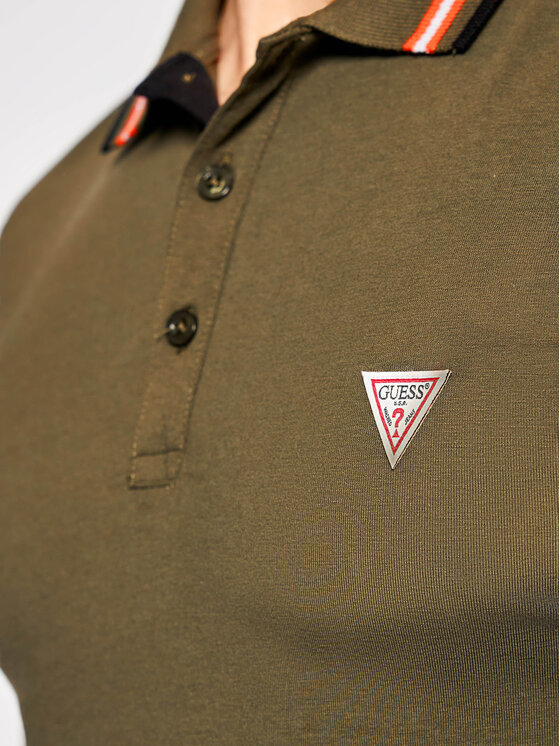 Guess Guess Polo M1RP66 J1311 Verde Extra Slim Fit