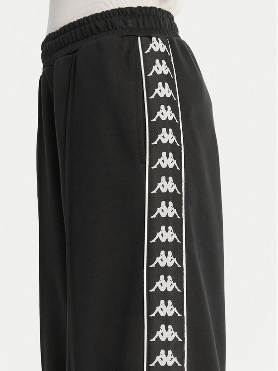 Kappa Kappa Teplákové nohavice Banda Malorie 37256WW Čierna Regular Fit