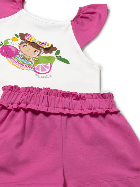 Mayoral Mayoral Komplet top in hlače 1234 Roza Regular Fit