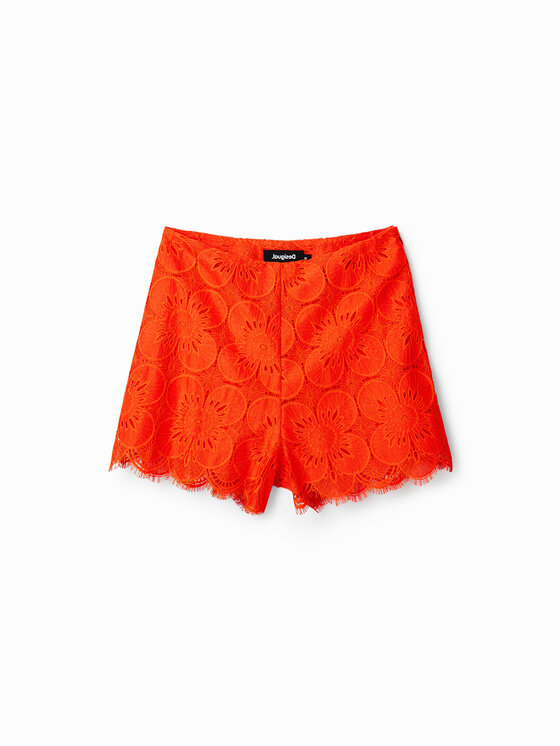 Desigual Desigual Bavlnené šortky Preston 23SWPW04 Oranžová Regular Fit